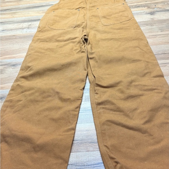 Vintage Carhartt Overall Bibs women size 18 Double Knee Duck Canvas Insulated - Picture 11 of 12